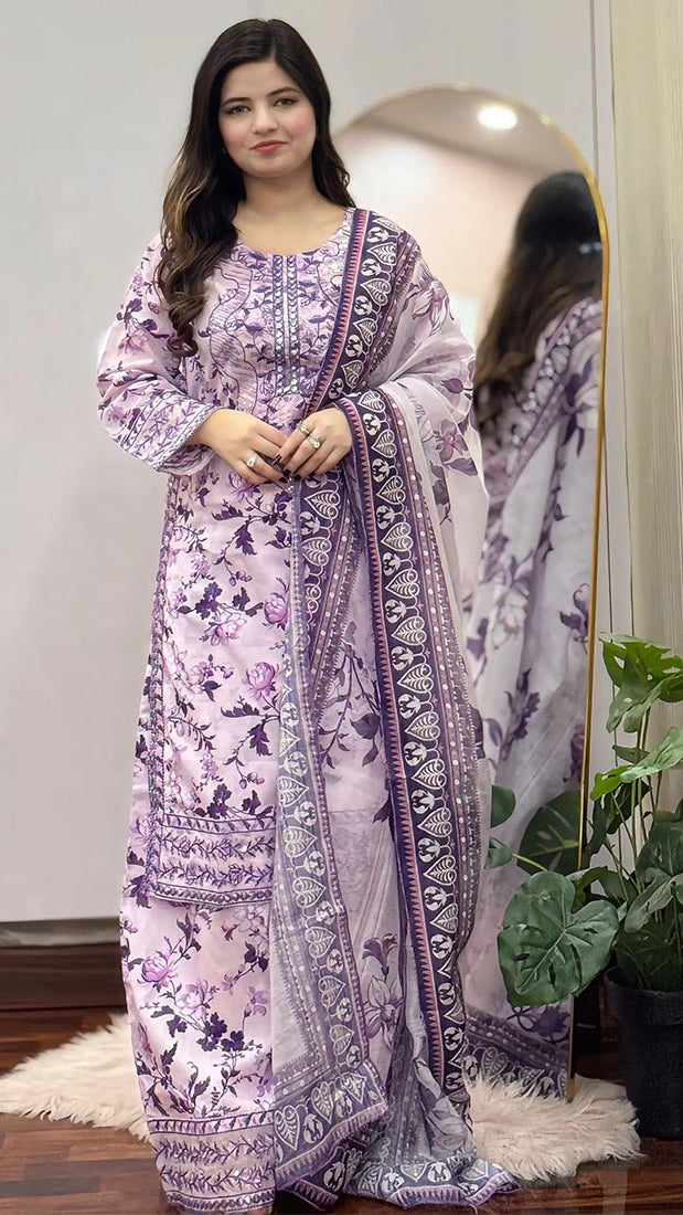 3 Piece Embroidered Dress