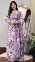 3 Piece Embroidered Dress
