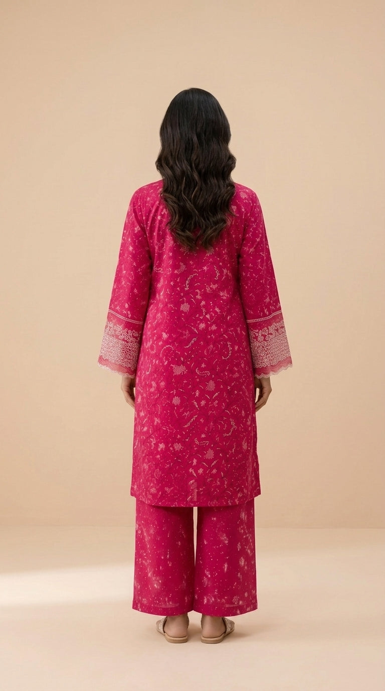 3 Piece Embroidered Lawn Suit