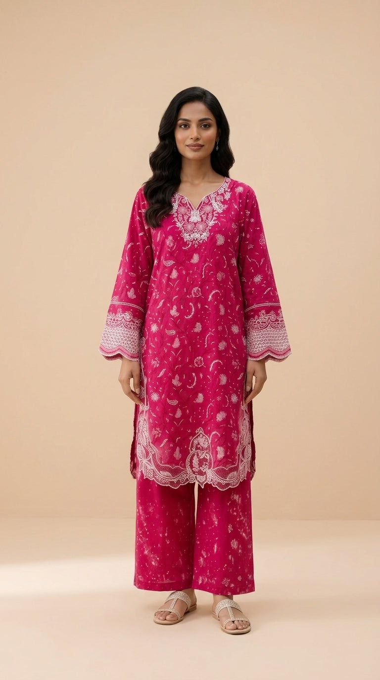3 Piece Embroidered Lawn Suit