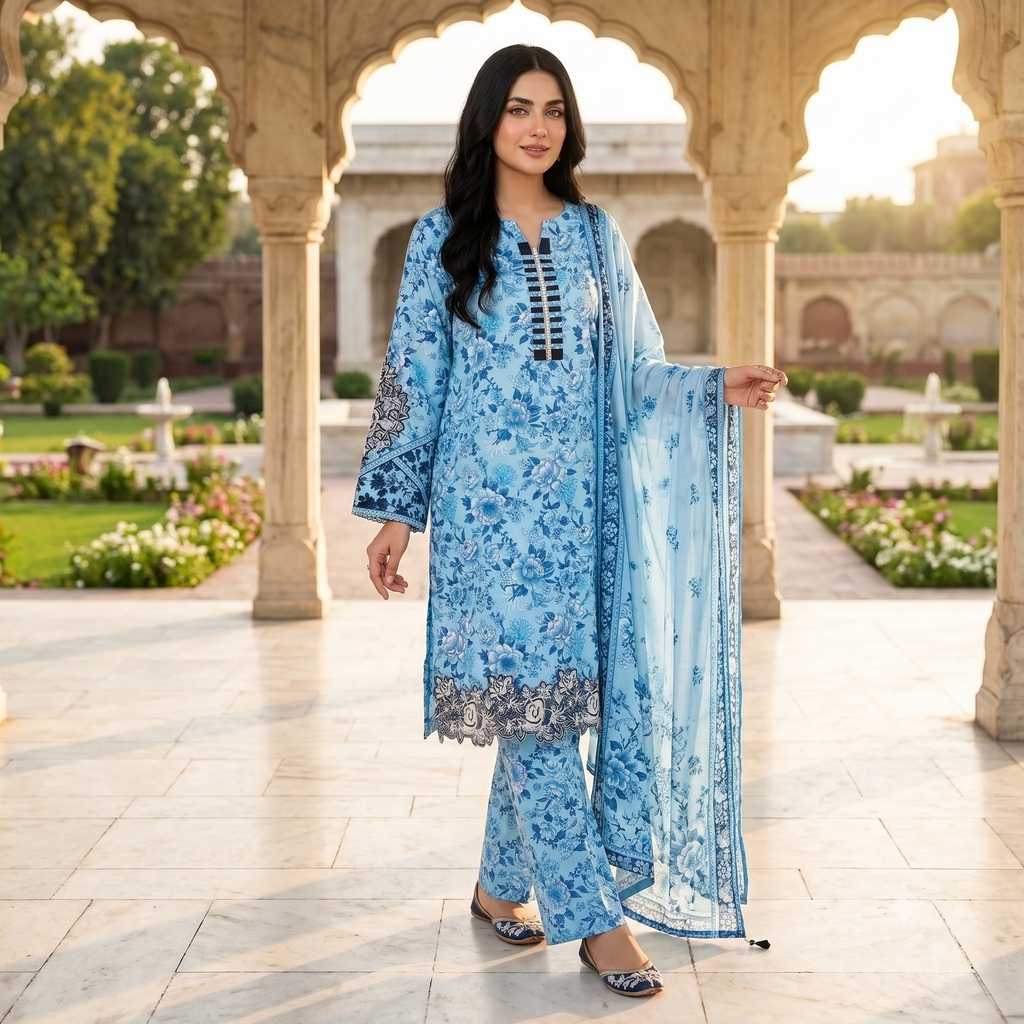 Embroidered 3-Piece Suit