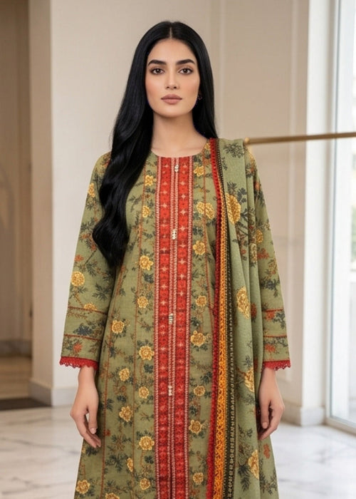 3 Piece Embroidered Lawn Suit