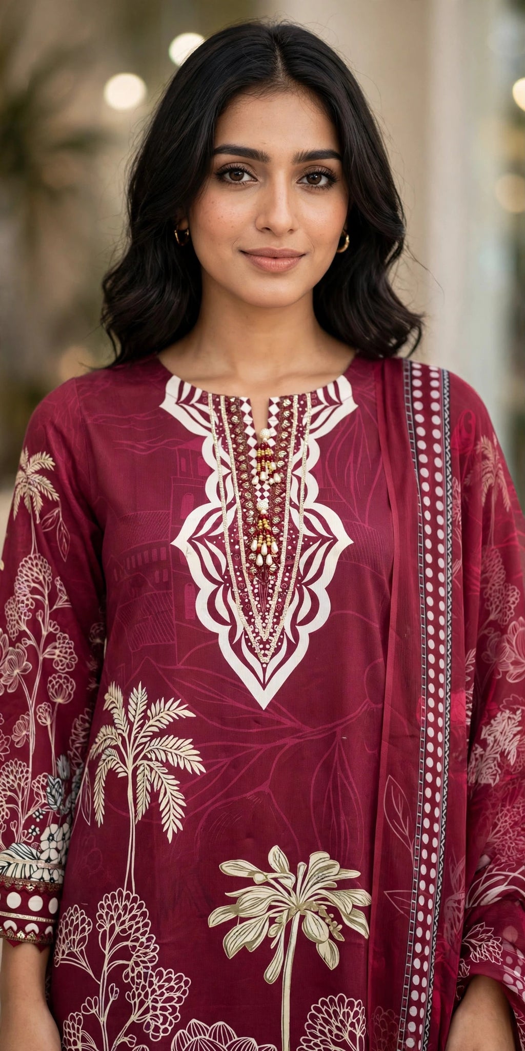 Printed 3 Piece Winter Suit