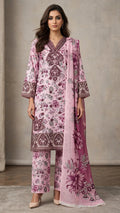 Mauve Pink 3 Piece Winter Suit