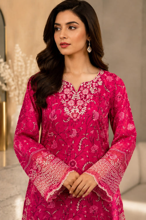 3 Piece Embroidered Lawn Suit