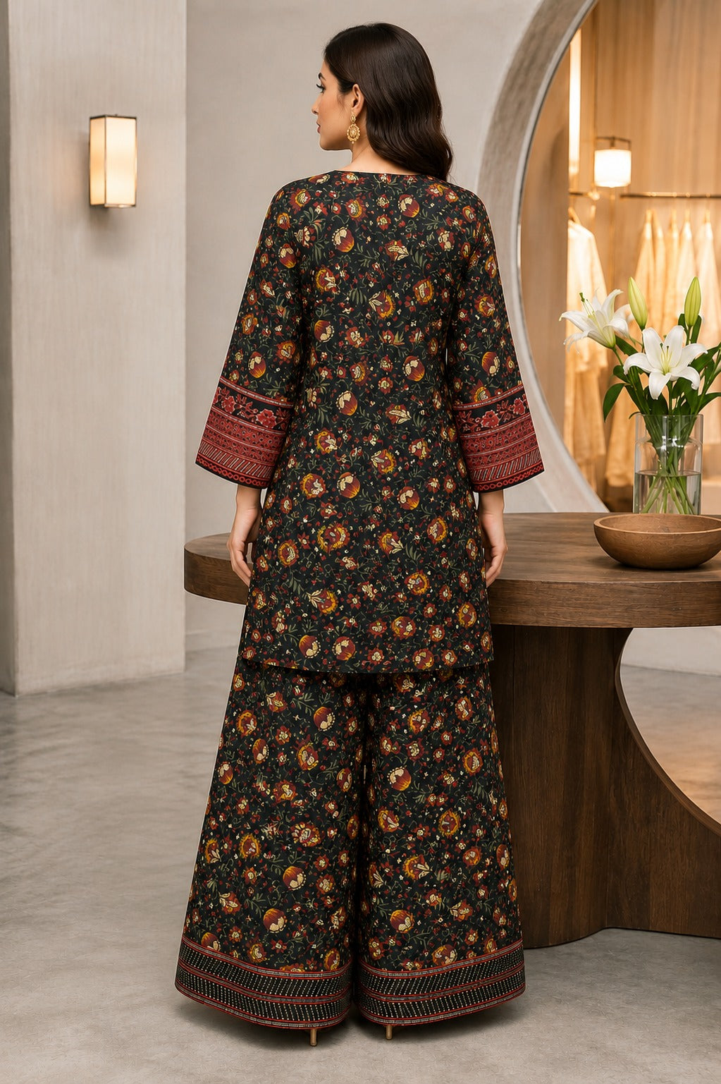 3 Piece Embroidered Lawn Suit