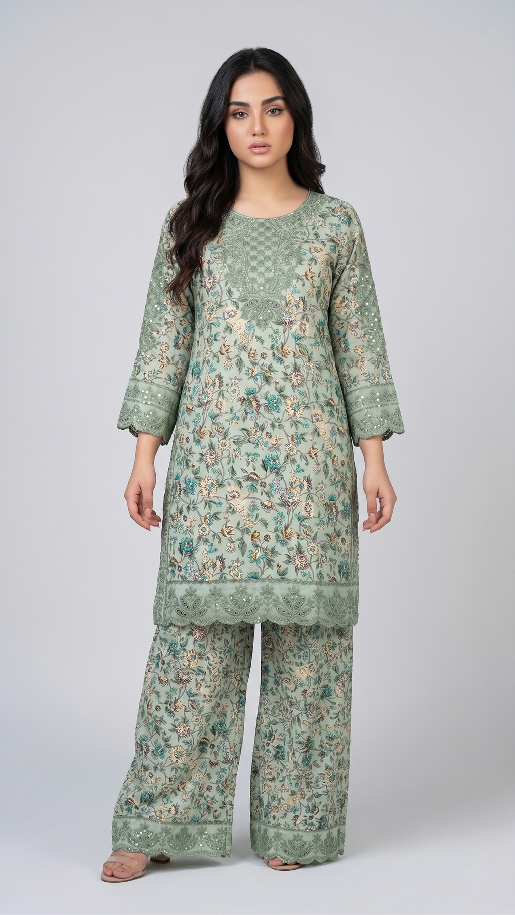 Sequin-Embellished 3-Piece Suit